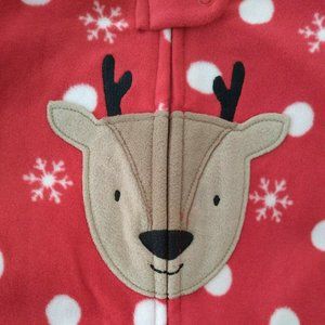 6 M Baby Christmas Reindeer snowflakes red Pajamas Just One You  Carter's